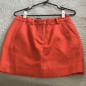 Orange Jcrew Skirt